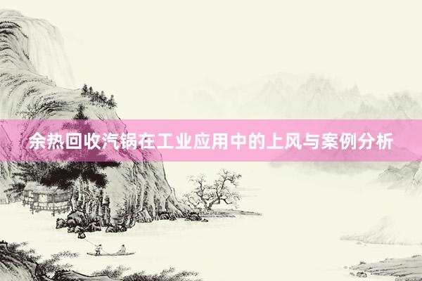 余热回收汽锅在工业应用中的上风与案例分析